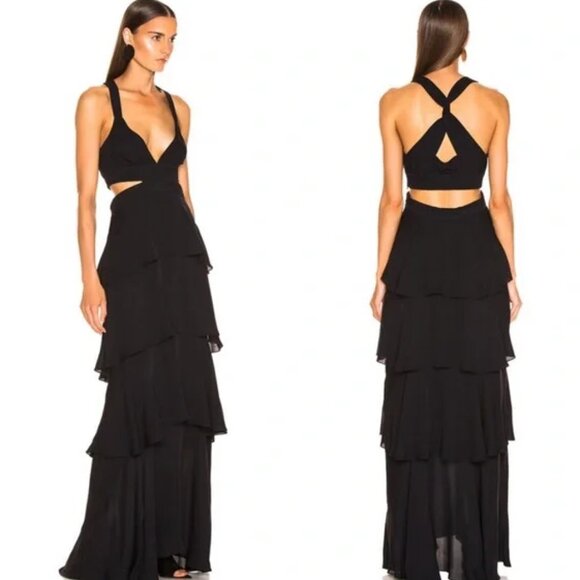 A.L.C. Lita Dress Gown in Midnight Blue Size 8 - Picture 2 of 4